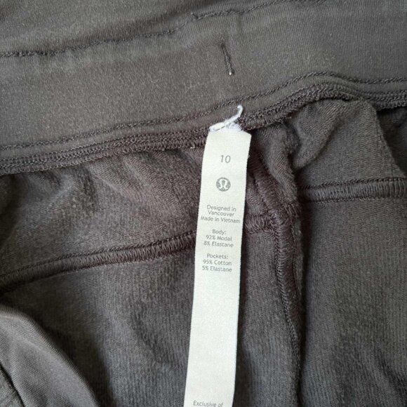 LULULEMON Inner Glow Shorts - Modal, Black size 10 - Picture 4 of 4